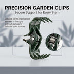 RAINFLOW 200 PCS Plant Clips Orchid Clips - Plant Support Clips for Indoor Plants, Small Plastic Garden Trellis Clips for Plant Stakes, Climbing Vine Stem Support, Orchid Plant Training Upright Growth