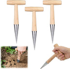 Plant Hole Digger for Planting, Garden Seed Dispenser, Bulb Planting Tool, Handheld Digger Garden Seed Planting Tool for Planting Tulip Daffodil Saffron Vegetable Seeds (3pcs)