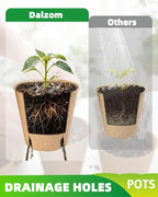 3.15Inch Peat Pots 60Pcs Biodegradable Pots for Seedling, Round Plant Seed Starter Pots with 60Pcs Plant Labels, Garden Germination Nursery Pots for Flower Vegetable Saplings & Herb Seed Germination