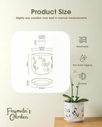 Fayoula Orchid Pot, 6.5 inch Large Orchid Pots with Holes for Healthy Growth and Easy Repotting, Premium Ceramic Orchid Planter for Indoor and Outdoor Use, (Note : Plant Not Included)