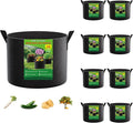 FEED GARDEN 15 Gallon Grow Bags 8 Pack – Heavy Duty 300G Thick Fabric Plant Pots with Reinforced Handles, Breathable Drainage Planters for Tomatoes, Potatoes & Large Vegetables Indoor Outdoor