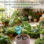 Plant Self Watering Globe, Small 6pcs Plant Watering Stakes Automatic Plant Watering Bulb System Spikes, Flower Automatic Watering Device, Garden Self Waterer for Indoor Outdoor Plant
