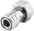 Garden Hose to Pressure Washer Adapter, 3/4” GHT to 1/4” Quick Connect, Convert Water Hose to Power Washer Connector, Car Washing Nozzle & Hose Attachment, Stainless Steel, 1Pack