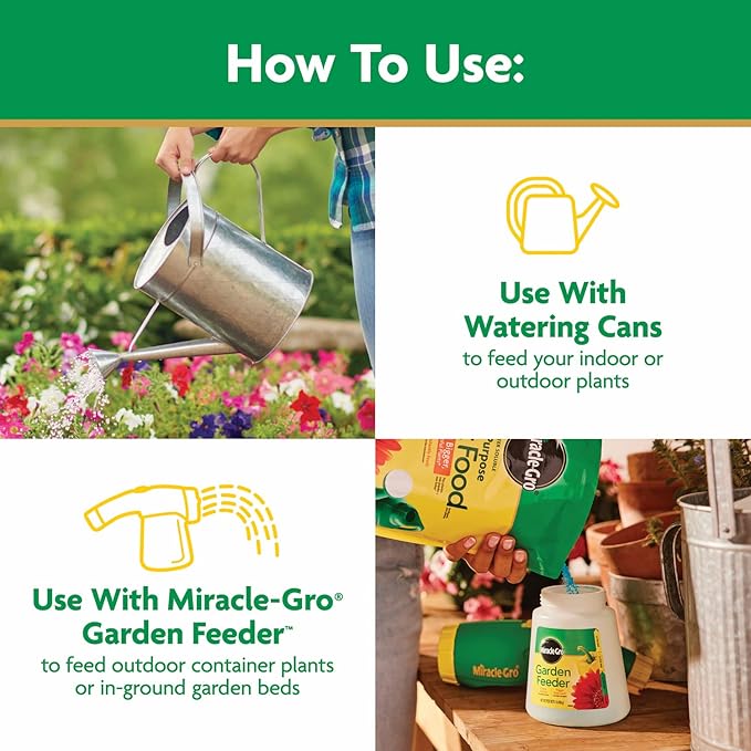Miracle-Gro Water Soluble All Purpose Plant Food - Fertilizer For All Indoor or Outdoor Plants including Roses, Flowers, Vegetables, Houseplants, Trees, and Shrubs, 5 lb. Bag