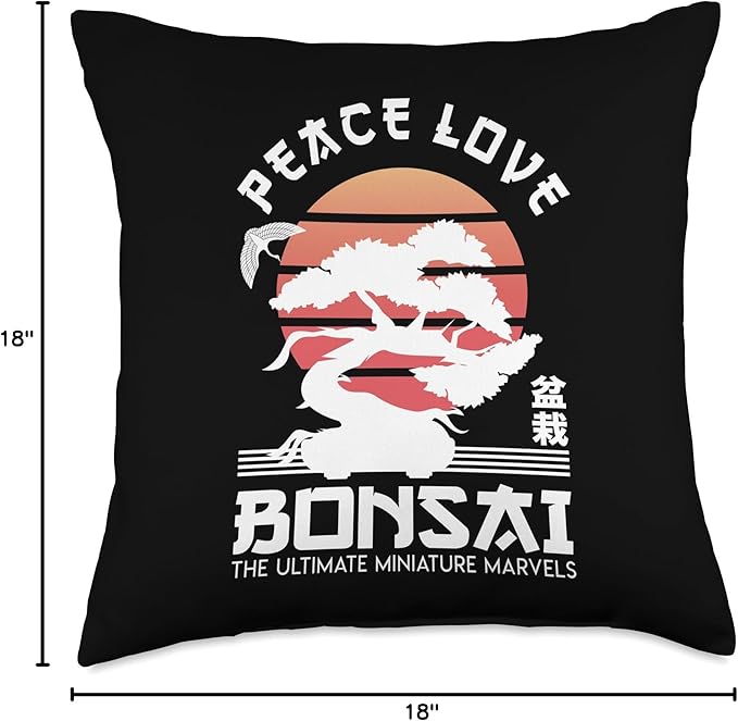 Zen Niwaki Japanese Garden Art Botanists Throw Pillow