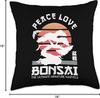 Zen Niwaki Japanese Garden Art Botanists Throw Pillow