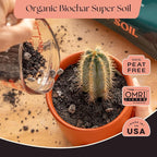 Rosy Soil Cactus and Succulent Organic Potting Soil Mix for House Plants - Fast Draining, Root Boosting, Peat-Free, Less Prone to Gnats - Drought-Tolerant -for AloeVera, Cacti, Indoor Succulents- 4qt