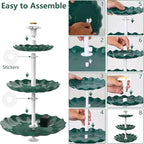 AISITIN 3 Tiered Bird Bath Solar Fountain Pump, 3.5W Solar Water Fountain, 2026 New DIY Solar Powered Water Pump for Bird Bath, Garden, Fish Tank and Outdoor Bird Feeder