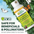 Neem Oil Spray for Plants with Peppermint Oil – for Indoor & Outdoor Plants, Gardens, & Houseplants– Best Value Refill 4 oz Concentrate Makes 1/2 Gallon RTU
