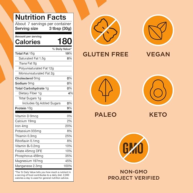 Manitoba Harvest Hemp Hearts, Shelled Hemp Seeds - 8oz, Pack of 8-10g Plant Protein & 12g Omega 3 & 6 per 30g serving - Easy to Digest with 9 Amino Acids - Gluten Free, Non-GMO Project Verified