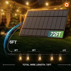 addlon 78(72+6) FT Solar String Lights Outdoor Waterproof with USB Port & Remote Control Solar Patio Lights Long Last for 20+Hrs Dimmable Solar Power LED Bulbs Hanging for Porch Garden Market Bistro