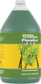 General Hydroponics FloraGro 2-1-6 Plant Food, Part of FloraSeries Advanced Nutrient System for Plants, 1 Gallon