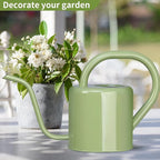 Watering Can, Stainless Steel Watering Can for Indoor & Outdoor Plants, 1L/35oz Long Spout Water Can with Handle, Rust-Proof Plant Watering Pot for House Plants, Garden Flowers