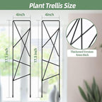 17.5 Inch Indoor Plant Trellis for Climbing Plants,Metal Trellis,Small Garden Trellis for Potted Plants,Plant Stakes for Indoor Plants Accessories Hoya,Flower,Plant Support (Star-Metal)