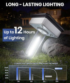 NEWMESSI Solar Pathway Lights for Outside,4 Pack Garden Light Outdoor Waterproof IP65, Bright Pathway Lights Powered Classic Square Design for Walkway/Driveway (Cool White)