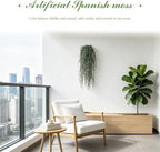 dallisten 4 Pcs Fake Hanging Plants, 36" Artificial Hanging Grass Plants Greenery Vines UV Resistant Faux Trailing Plants for Indoor Outdoor Wall Shelf Porch Boho Home Patio Decor(Dust Green)