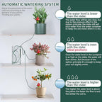 BYDOLL Plant Self-Watering Stakes Automatic Watering Terracotta Spikes for Indoor Outdoor Plants,Houseplant Mushroom Insert Devices for Vacation use,Bonsai Drip Irrigation System (5 Pack)