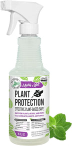 Mighty Mint Peppermint Oil Plant Protection Spray – Insect & Pest Control for Gnats, Spider Mites & Aphids – Plant-Based, Easy-to-Use - 16 oz