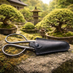 KAKURI Ashinaga Bonsai Scissors Made in Japan 8.5", Japanese Stainless Steel Blade, Long Handle Bonsai Shears for Precision Pruning and Trimming