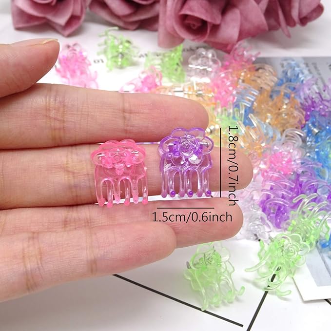 Honbay 60PCS Rose Orchid Clips Plastic Plant Clips Garden Support Clips
