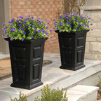 12 Bundles Artificial Flowers Faux Outdoor Plastic Plants UV Resistant Shrubs,Artificial Plants Spring Decorations for Patio Outdoor Fake Plants Spring Decorations for Home Front Porch Decor(Purple)