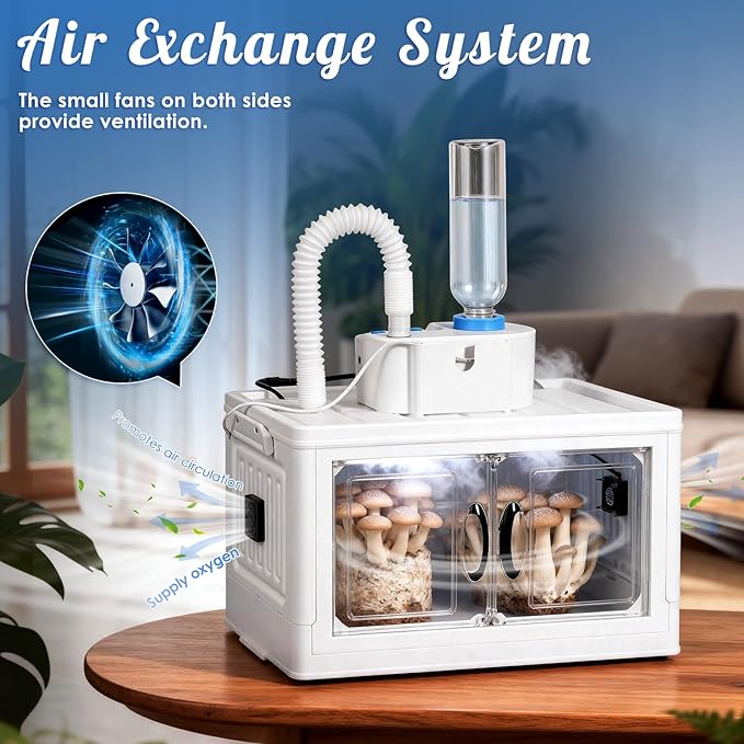 Mushroom Grow Tent with Humidifier, Smart Mushroom Growing Box, Mushroom Growing Kit for Mushroom Growers