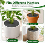 10 Pcs Plant Pot Grids,12 Inch Plant Soil Covers, Round Protectors for Indoor Plants, Plant Protector from Cats Indoor, Adjustable for Various Pot Sizes