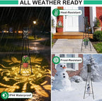 RGB Dragonfly Projection Solar Floor Lamps Outdoor,Metal Floor Light with Plant Stand,42.48" Decorative Waterproof Lighting for Garden,Patio,Porch,Yard,Deck