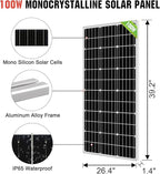 ECO-WORTHY 24V Solar Water Pump Kit, Large Flow 3.2GPM, 2pcs 100 Watts Solar Panel + Submersible Well Pump + 20A Controller + 16ft Cables for Off-grid Irrigation,Garden Camping