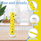Qualirey 8 Pcs Fly Traps for Indoor Outdoor Hanging Fruit Fly Stick Trap Sticky Mosquito for Home Insect 10 x 2.5 Inches (Novel-1,Yellow and Black)