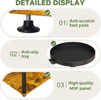 Plant Stand 6 Tier Indoor Metal Plant Shelf for Multiple Plants Corner Tall Flower Holders for Living Room Bedroom Patio Balcony, Black (6 Tier-Extra Large-Black+Rustic Brown)