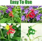 150PCS Plant Training Clips,90 Degrees Bud Trainer Clips Low Stress Training Clips Plant Stem Support Bud Bender for Flowers, Vegetables, Plant Gardening - Red and Green