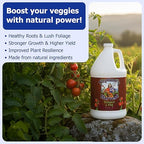 Neptune’s Harvest Organic Tomato & Vegetable Plant Fertilizer (2-4-2) - Liquid Plant Food w/Fresh Fish, Seaweed, Molasses, Yucca Extract, & Humic Acids - for Vegetable Garden (Gallon)