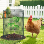 10 Pack Wire Plant Protector with Cover, 16"x12" Detachable Metal Plant Protectors Mesh, Garden Plant Protectors for Shrubs Flowers Vegetables to Keep Rabbit & Chicken Animals Out