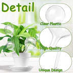 Pynqdfu 24 Pcs Plant Watering Globes,Clear Plastic Self-Watering Bulbs,Garden Automatic Watering Globes for Plant,Indoor,Outdoor,Graden,Flowers(Large,Medium,Small)