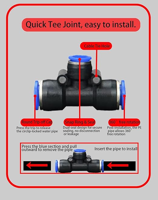 Drip Irrigation System,Automatic Garden Watering System, 360 Adjustable Mist Sprayer Nozzle, High Volume Water Flow Rotating Sprinkler Head for Garden,Patio,Potted Plants, Fine Misting to Jet Spray