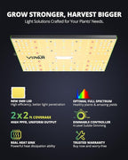 VIPARSPECTRA P700 Grow Light, 70 Watt Dimmable Full Spectrum Plant Light, LED Grow Lights for Indoor Plants Seed Starting Seedlings Vegetable,11000 Lumens Small Hanging Growing Lamp for 2x2 Grow Tent