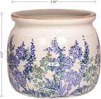 Pots for Plants, Ceramic Planters for Indoor/Outdoor Plants, 6.29'' Plant Pots Indoor with Drainage, Vase & Planters, Vintage Rustic Pots for Indoor Plant, House & Home Decor, Vintage Blue