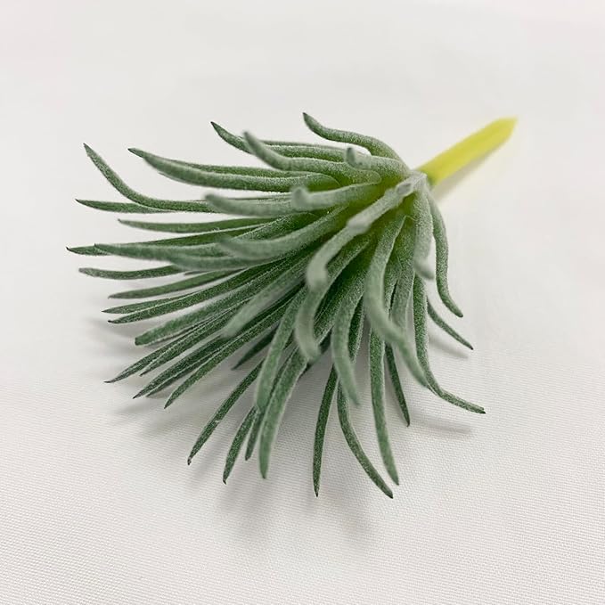 Artificial Air Plants Look Real Succulants Plants Faux Greenery Plants Bromeliads for Garden Home Office Decoration (Green Mini Small Air Plants Artificial)