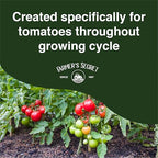 Farmer's Secret Tomato Booster Fertilizer - Super Concentrated - 3:8:7 Ratio Fortified with Humic Acid, Iron and Calcium - Grow More Tomatoes (32oz)