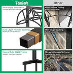 TomCare Garden Hose Holder Heavy Duty Water Hose Holder Holds 160 FT Hoses Freestanding Hose Reel Outdoor Hoses Storage Hanger for Outside Yard