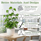 ZOUTOG 9 Pack Trellis for Climbing Plants Outdoor 15 Inch,Rustproof Metal Garden Trellis for Potted Plants,Sturdy Houseplant Support Indoor Outdoor for Ivy Pothos Monstera Hoya Flower Vine (Flower)