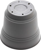 Bloem Saturn Round Planter with Saucer Tray: 12" - Charcoal - Durable Plastic Pot, Matte Finish, Removable Saucer, for Indoor & Outdoor Use, Gardening, 3 Gallon Capacity