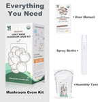 Lions Mane Mushroom Grow Kit - Organic Edible 4 lbs Mushroom Growing Kit, Grow Your Own Lion’s Mane Mushroom at Home, Handmade in USA, Non-GMO, Holiday Gardening Gift