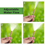 98FT 1/4" Quick-Connect Drip Irrigation System Kit, Automatic Garden Watering System with 16 Pcs Adjustable Spray Nozzles for Garden, Greenhouse, Yard, Lawn