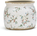 Dosayes Flower Pot,Vintage Ceramic Pot for Planter with Drainage Holes, 6.29 inch Ice Crack Glazed Indoor Planters Pot for Indoor,Tucan Home Decor,Gardening Gifts,Green (French)