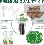 Gourmet Herb & Salad Seed Pod Kit, 8 Pod (Include Seed Basil/Mint/Thyme/Romaine/Butter Head/Red&Green Leaf) Lettuce Seed Pod Kit Compatible with All Hydroponics