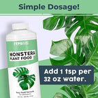Monstera Plant Food – Liquid Fertilizer for Bigger Split Leaves, Lush Growth & Strong Roots, 32 oz