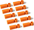 Plant Tags GVKES 200PCS, Thick Waterproof Plant Labels, Weather Resistant Tree Tags Garden Markers for Indoor Outdoor Gardening, Potted Plants, Vegetables, Greenhouse (Orange)