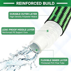 Garden Hose 100 ft Flexible Non-Expandable Water Hose Kink-Free Ultra Lightweight Leak-Proof Durable Portable Wear-Resistant Hoses Pipe with 3/4" Brass Fittings for Outdoor Yard Lawn Car Wash